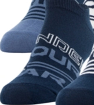 Under Armour Women's 6 Pk Essential No Show Socks Blue Size 6-9