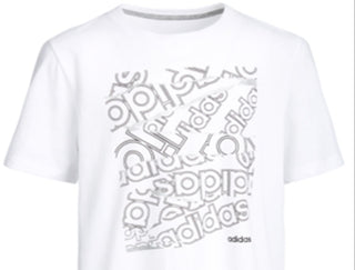 adidas Boy's Core Graphic T-Shirt White