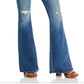 Mother Women's The Super Cruiser High Rise Flare Jeans Blue Size 27