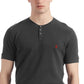 Polo Ralph Lauren Men's Waffle Knit Stretch Henley Sleep Shirt Black Size XX-Large
