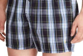 Ralph Lauren Men's Patterned Woven Boxers Gray Size X-Large