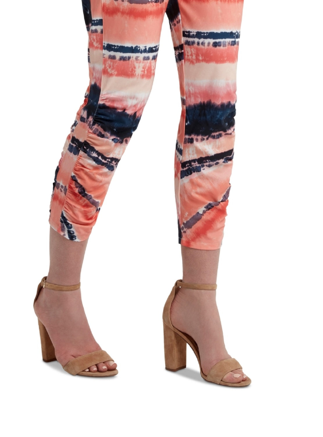 H Halston Women's Ruched Jogger Pants Pink Size Medium