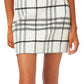Riley & Rae Women's Plaid Mini Skirt White Size 8