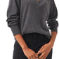 Riley & Rae Women's V Neck Polo Sweater Gray Size XX-Small