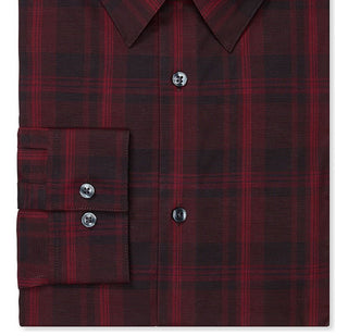 Calvin Klein Men's Slim Fit Non Iron Stretch Performance Dress Shirt Red Size 17X36X37