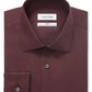 Calvin Klein Men's Regular Fit Stain Shield Dress Shirt Red Size 15.5X34X35