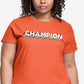 Champion Women's Classic Graphic Tee Orange Size 1X