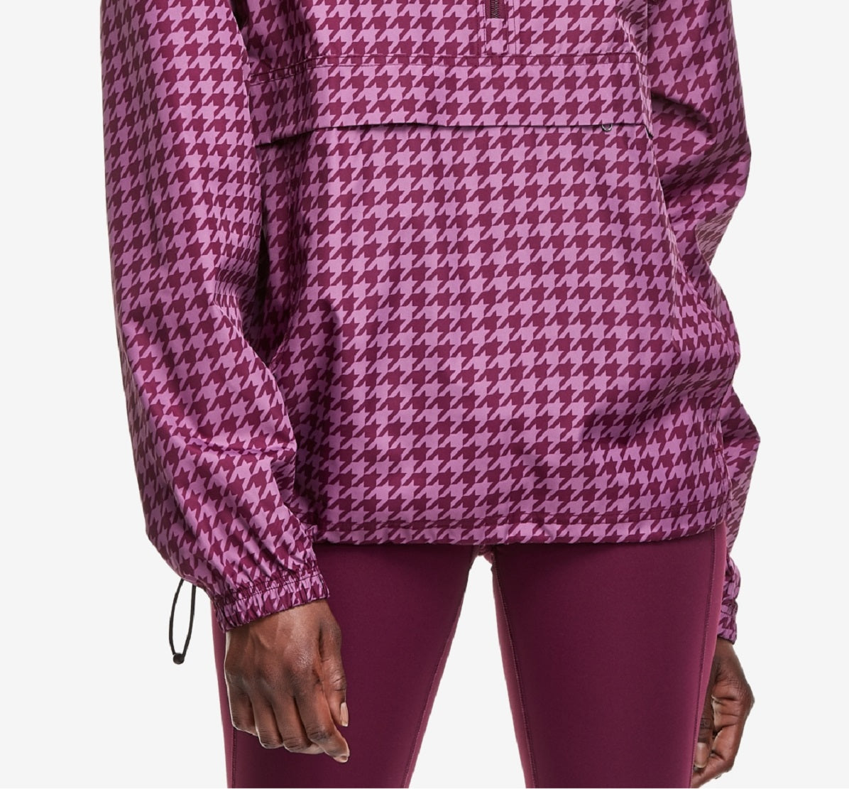 Champion Women's Packable Half Zip Windbreaker Purple Size X-Large