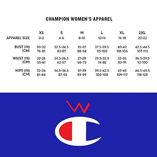 Champion Women's Powerblend Logo Hoodie Blue Size 2X