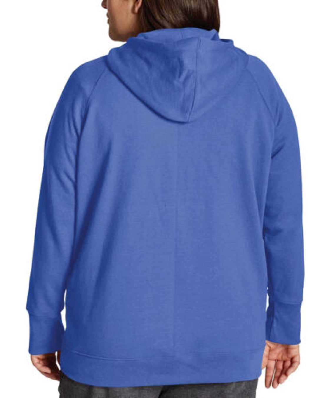 Champion Women's Powerblend Logo Hoodie Blue Size 3X
