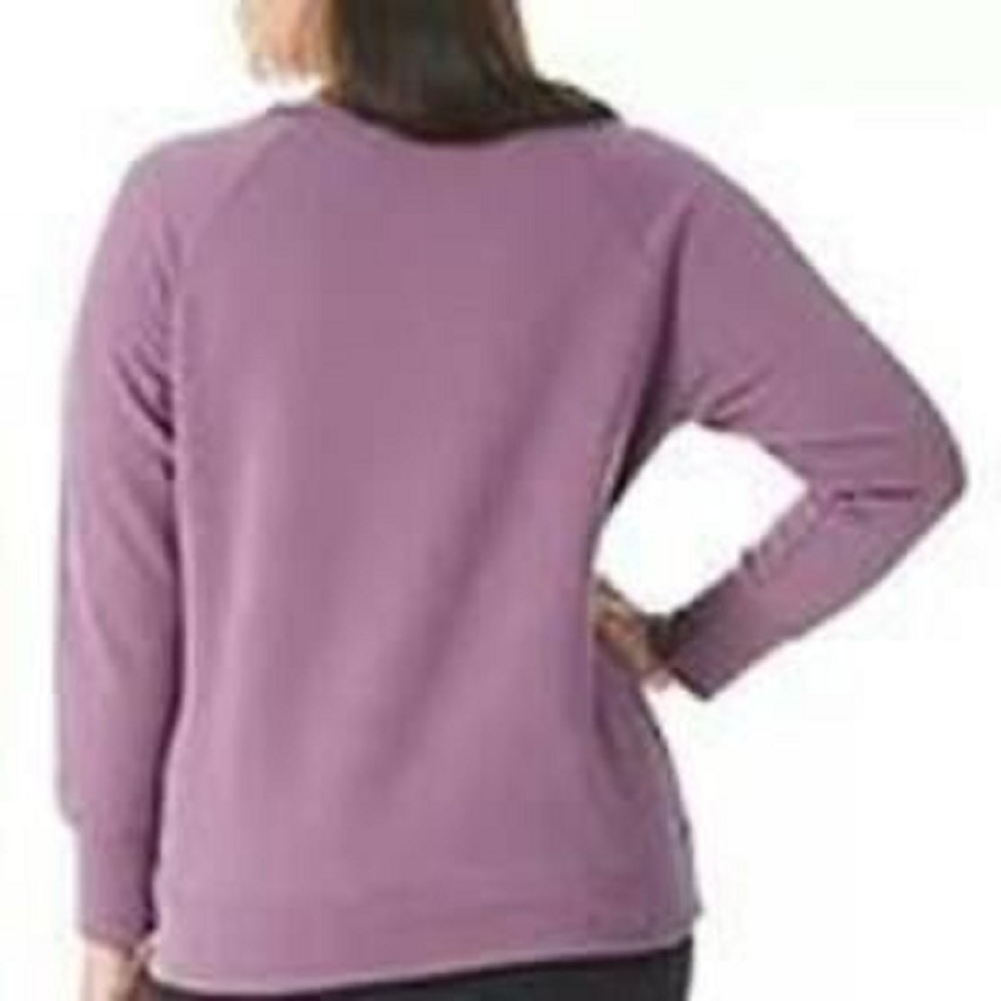 Champion Women's Powerblend Logo Boyfriend Sweatshirt Purple Size 3X