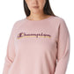 Champion Women's Cotton Blend Logo Graphic Sweatshirt Pink Size 3X