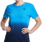 Champion Women's Cotton Dip Dyed Relaxed T-Shirt Blue Size X-Small