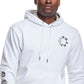 Champion Men's Powerblend Graphic Hoodie White Size Large