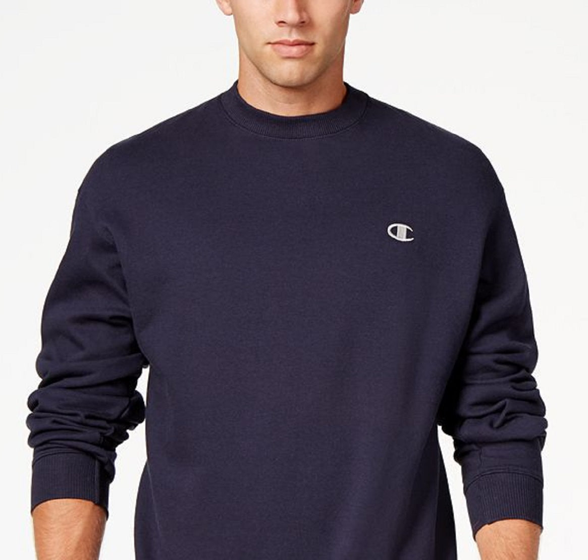 Champion Men's Powerblend Fleece Sweatshirt Blue Size XX-Large