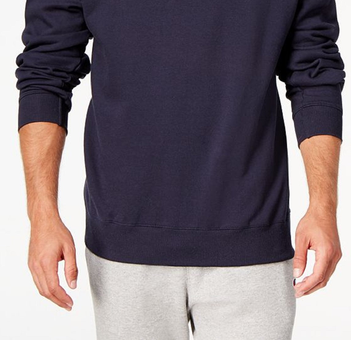 Champion Men's Powerblend Fleece Sweatshirt Blue Size XX-Large