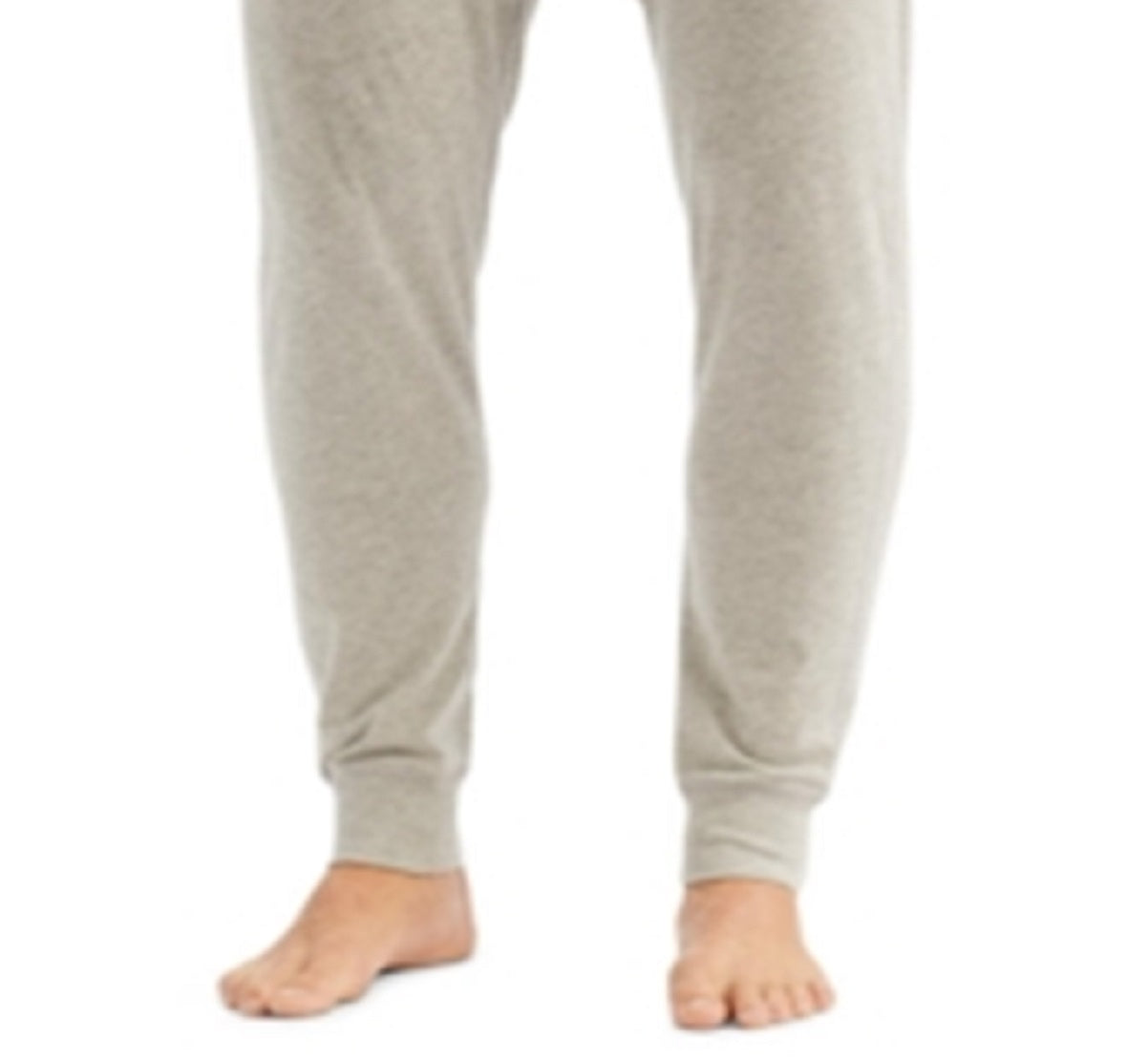 Polo Ralph Lauren Men's Knit Ribbed Pocketed Joggers Sleep Pants Gray Size Large