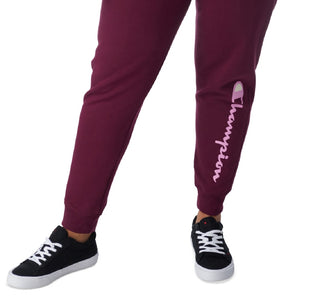 Champion Women's Plus Powerblend Ribbed Joggers Purple Size 2X