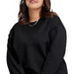 Champion Women's Power Blend Boyfriend Sweatshirt Black Size 1X