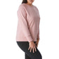 Champion Women's Power Blend Boyfriend Sweatshirt Pink Size 1X