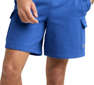 Champion Men's Powerblend Cargo Shorts Blue Size Small
