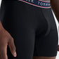 Tommy Hilfiger Men's 3 Pk Stretch Moisture Wicking Boxer Briefs Black Size Medium