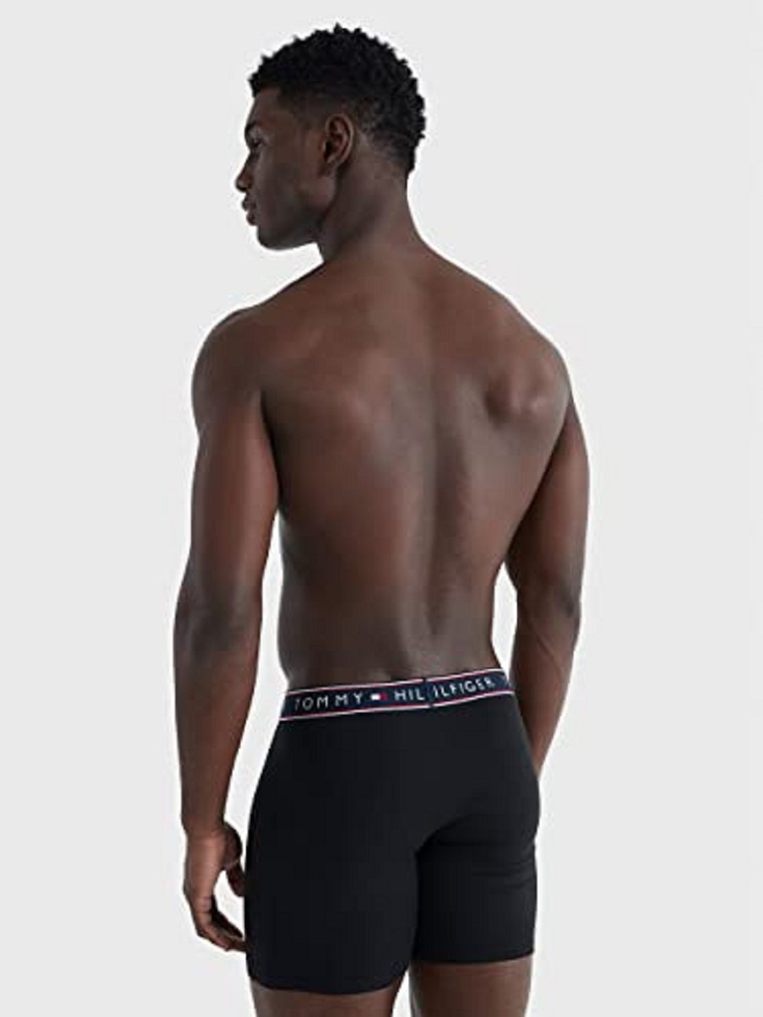 Tommy Hilfiger Men's 3 Pk Stretch Moisture Wicking Boxer Briefs Black Size Medium
