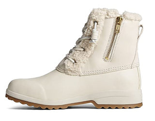 Sperry Women's Maritime Repel Teddy Boots White Size 7.5 M