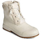 Sperry Women's Maritime Repel Teddy Boots White Size 7.5 M
