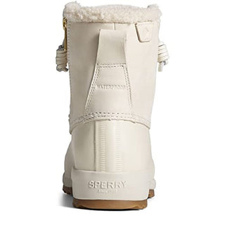Sperry Women's Maritime Repel Teddy Boots White Size 7.5 M