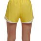 Calvin Klein Women's Perforated Shorts Yellow Size Large