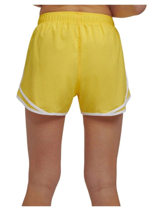 Calvin Klein Women's Perforated Shorts Yellow Size Large