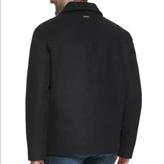 Calvin Klein Men's Wool Hipster Jacket Black Size Medium