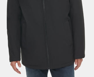 Calvin Klein Men's Infinite Stretch With Polar Fleece Lined Bib Jacket Black Size Medium