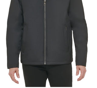 Calvin Klein Men's Classic Midweight Stand Collar Jacket Black Size Medium