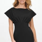 Calvin Klein Women's Scuba Crepe Empire Waist Sheath Dress Black Size 2