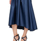 Alex Evenings Women's Sequin & Satin Midi Dress Blue Size 18