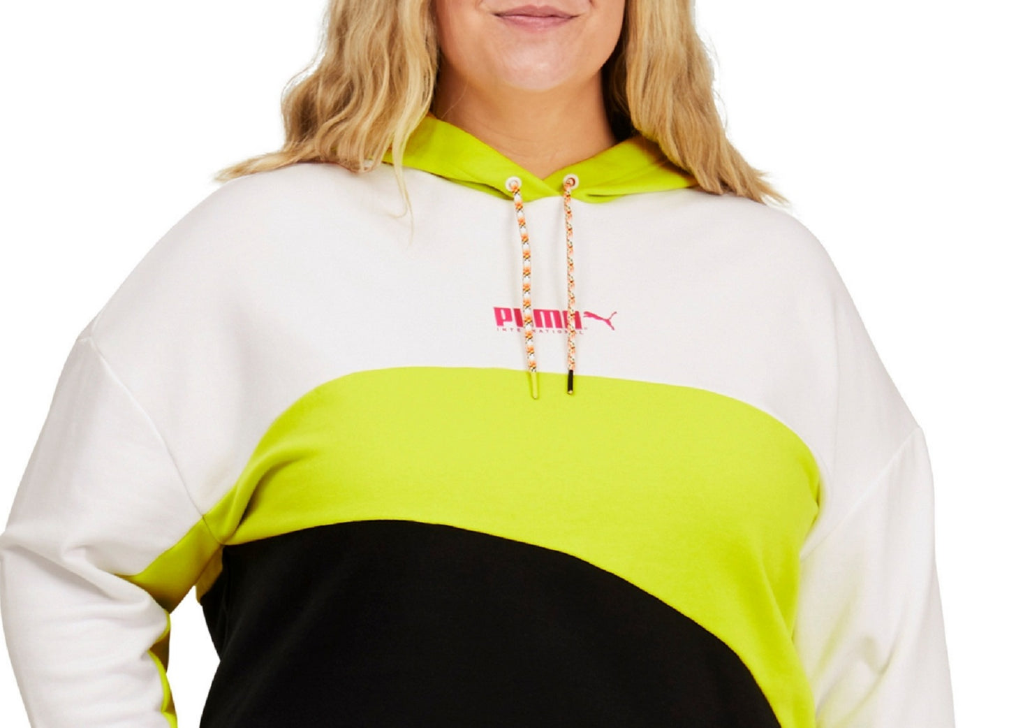 Puma Women's City Light Track Hoodie White Size 1X