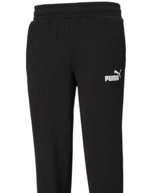 Puma Men's Logo Fleece Joggers Black Size X-Large