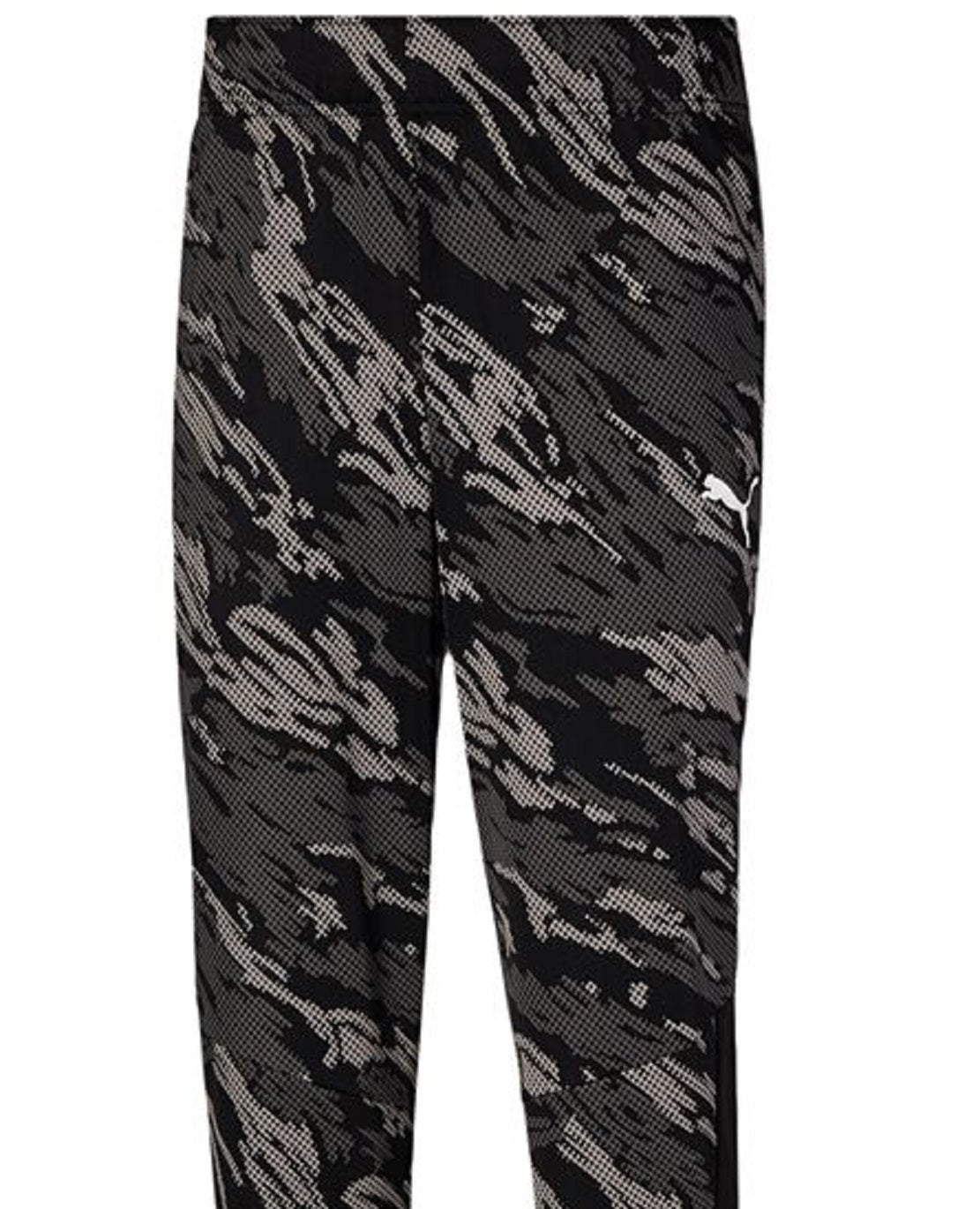 Puma Men's Camo Print Knit Pants Black Size Small