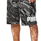 Puma Men's Big Logo Shorts Cotton Black Size Medium