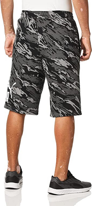 Puma Men's Big Logo Shorts Cotton Black Size Medium