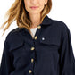 Tommy Hilfiger Women's Drawstring Trucker Jacket Blue Size Small