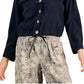Tommy Hilfiger Women's Drawstring Trucker Jacket Blue Size Small