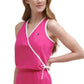 Tommy Hilfiger Women's Faux Wrap Dress Pink Size Medium