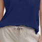 Tommy Hilfiger Women's Waffle Knit T-Shirt Blue Size X-Small