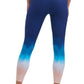 Tommy Hilfiger Women's Sport Ombre Length Leggings Blue Size X-Small