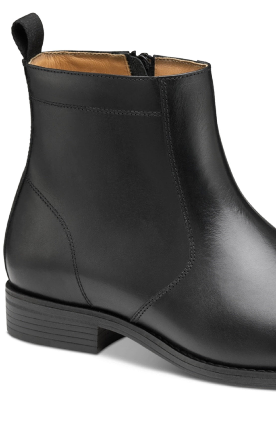 Johnston & Murphy Men's Lewis Side Zip Boot Black Size 8.5 M