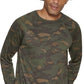 Bass Outdoor Men's Camouflage Base Layer Long Sleeve T-Shirt Green Size Large