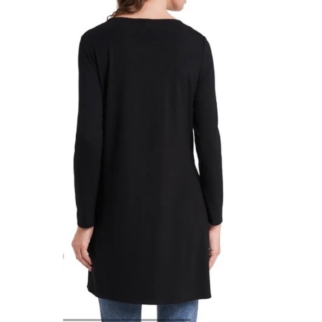 Vince Camuto Women's Cutout Long Sleeve Tunic Black Size Medium